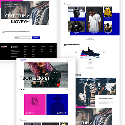 Clothes brand online shop website branding design ui ux website