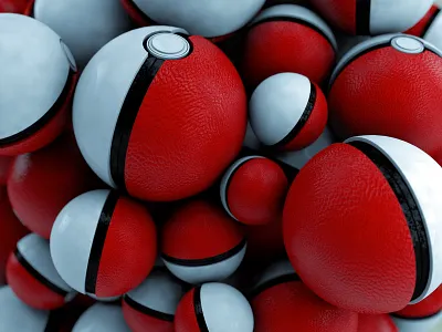 Go, Pokeball! 3d c4d cinema4d design digital pikachu pokeball pokemon render