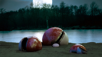 Escape 3d 3dart c4d cinema4d design digital pokeball pokemon render