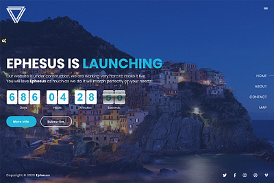 Ephesus - Creative Coming Soon Template ajax athenastudio bootstrap comingsoon contact countdown ephesus image mailchimp slideshow subscribe video