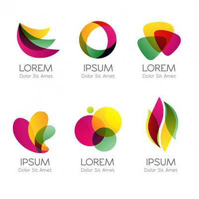 colorful logos abstract style animation branding design icon illustration illustrator logo ui ux vector