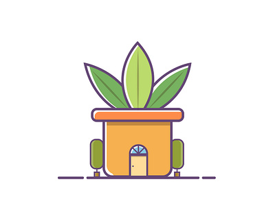 PLANTS OUTLET STORE 2d design digital 2d digitalart flatdesign icon illustration illustration art illustrator vector