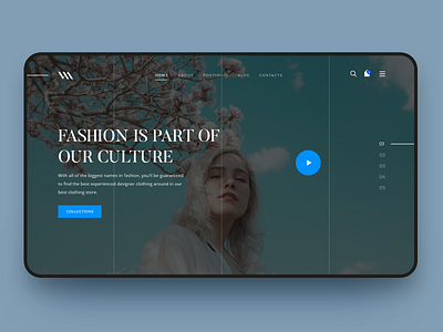 WANFashion Redesign Website agency creative graphic landing page design parallax ui ux wan web design website