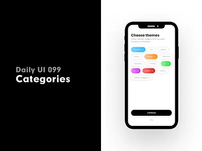 Daily UI 099 - Categories categories daily 100 challenge daily ui dailyui ui uidesign uiux ux