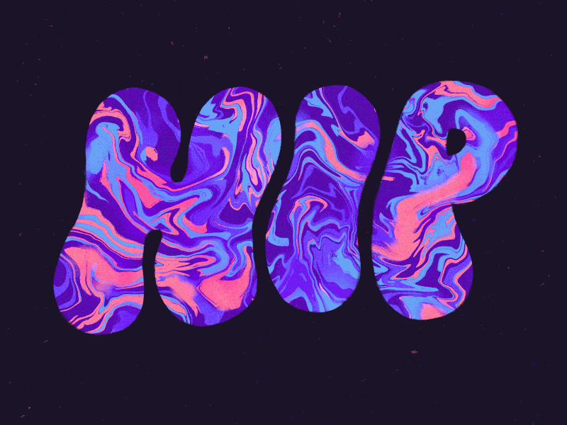 Hip digital marbling fresh galaxy gif gif animation graphicdesign hip illustration intergalactic ipad pro ipad procreate lettering marble marbling space trippy type universe