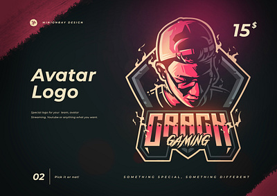 Avatar Logo Esport 02 esport esportlogo game gamestream layout logo logodesign ui