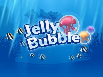 Jelly Bubble Game 2d art 2d game design game game art game design game play game ui hit game html5 html5 games ui web games