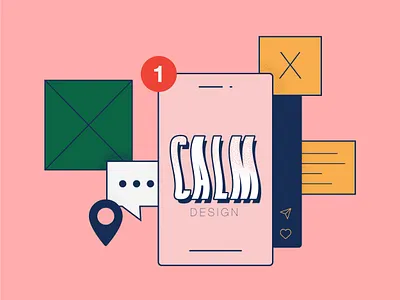 Calm design apple blog blog design blog post branding calm calm design design flat icon illustration logo typography vector web web design windows