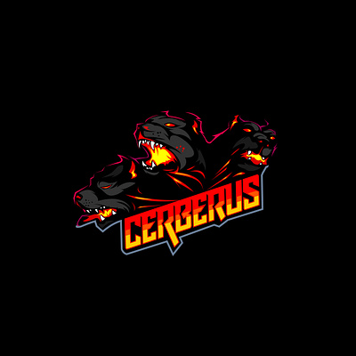 cerberus ancient angry animal art badge cartoon cerberus dog emblem greek hellhound illustration logo mascot monster myth sport team vector wild