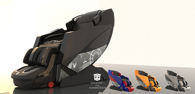 Transformers logo massage chair design typography 空間設計