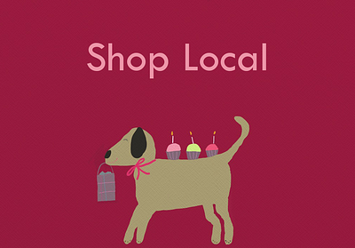 Shop Local advertising local business posterdesign