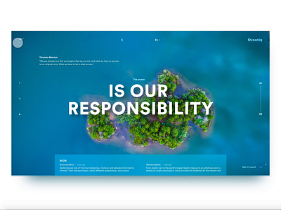 Oceaniq Web UI adobe xd animation design ui web webdesign