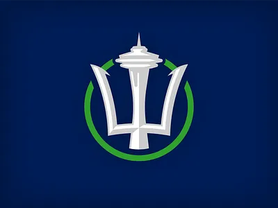 Seattle Seaborn hockey hockey logo nhl seattle sports sports logo trident