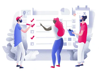 UI Illustration art design event planning geometric illustration illustrations minimal minimalist modern procreate ui