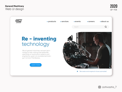 GM web UI branding design ui ui design uidesigner uidesigns uiux webdesign website concept