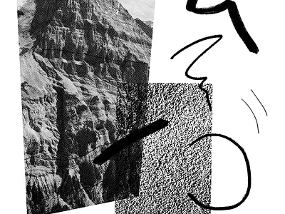 ~ Mountain Grain ~ black black white collage collageart concept design graphic design graphicdesign illustration layout texture vector