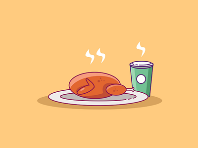 Food lllustration art flatdesign