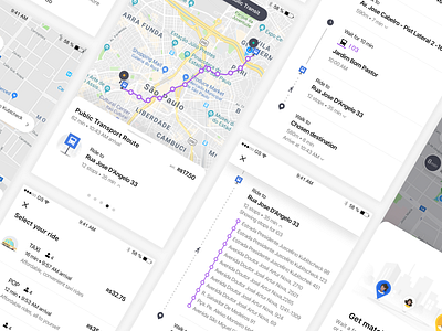 DiDi / 99 Multi-Modality Project android app clean design ios iphone mobile mobility ride app ride sharing rideshare ridesharing transport transportation transportation design travel travel app ui