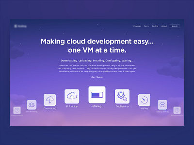 Cloud Coding Site 3d c4d cinema 4d cloud clouds code coding ui vm web