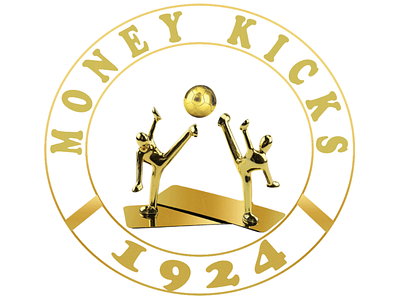 Money Kicks money kicks gold logo design