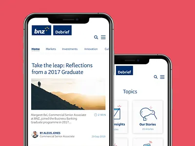 BNZ Blog blog digital graphic design mobile app mobile design mobilefirst ui web