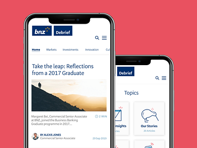 BNZ Blog blog digital graphic design mobile app mobile design mobilefirst ui web
