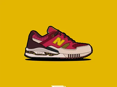 Sneaker flat design - old work dribbble flat illustraion logo sneaker vector