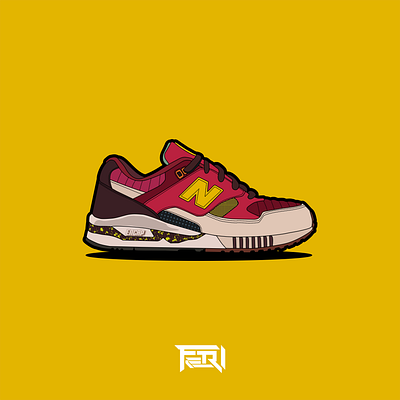 Sneaker flat design - old work dribbble flat illustraion logo sneaker vector