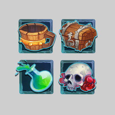 game icons digital painting game art game artist game dev game icons icon item