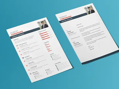 Resume design with cover letter cv clean cv design cv resume template cv template design resume resume clean resume cv resume template