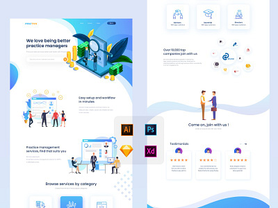 Business Landing Page design landing page webpage