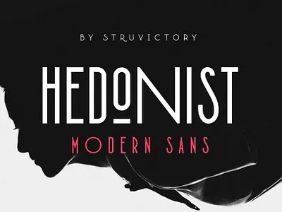 Hedonist Sans creativemarket display font font font awesome font design font designer modern font poster design sans font sans serif font type art typedesign typo typographic typography art