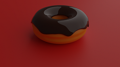 Doughnut 3d art food