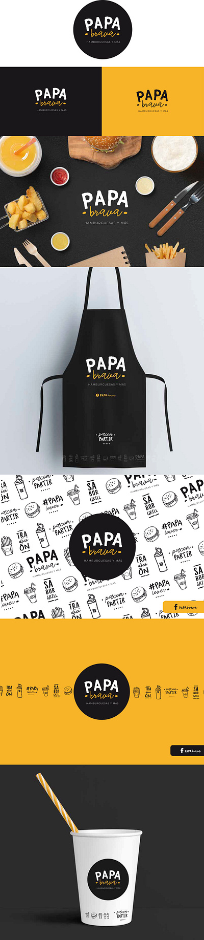 PAPA BRAVA brand design icon logo logo design logotype