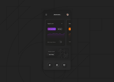 Neu Metal app black dark flat interface neumorphic neumorphism ui ux