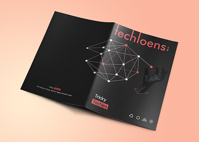 Techleons Sample Cover branding cover magazine magazine cover magazine design simple