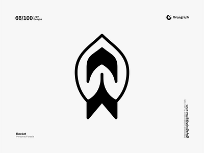 Rocket Logo arrow branding color creative design flat graphic grow icon idea identity line logo minimal modern rocket rounded simple symbol vector