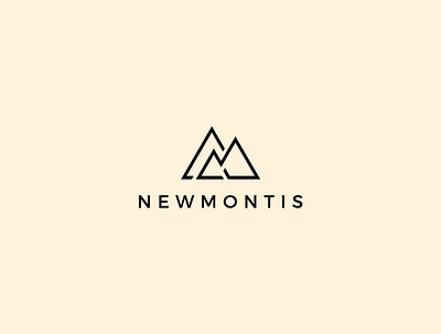 hill mountain rock 2020 trend brand branding design emblem logo creative round hill icon logo design modern modern logo montis mountain logo newmontis rock typography