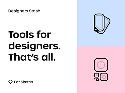 Designers Stash app color dark mode dark ui day download icon light mobile night plugin resource scheme sketch