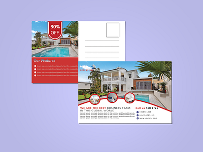 Postcard Design eddm eddmpostcard postcard postcard design realestate template templatedesign