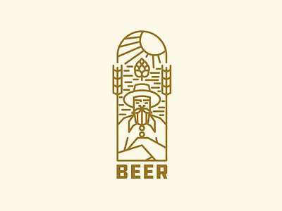 Beer logo ale badge beer brand craft ale craft beer design draw drawing graphic design icon identity illustrate illustration ipa logo