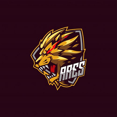 Ares Logo E-Sport design e sport esport gaming logo illustraion illustration lion logo logo design logo gaming logodesign logos