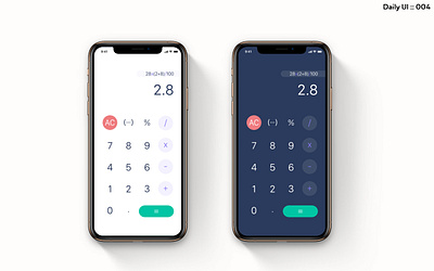 DailyUI :: 004 app calculator daily ui dailyui design ui uidesign