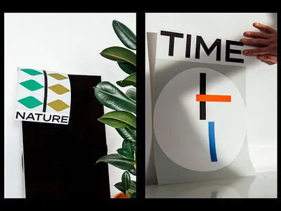 simple things abstract color design flat geometic illustration nature poster simple vector