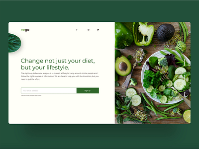 Vego Responsive Website Design adobe xd animation app branding colors design green mobile website responsive responsive web responsive web design responsive website tablet design ui vector vegan web webdesign