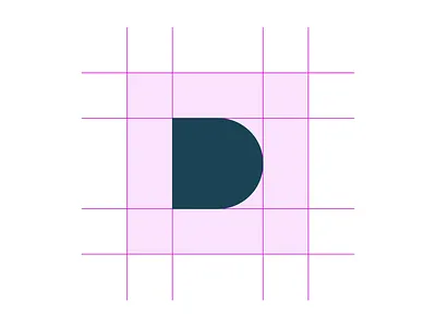D (for Dan) Logo Animation animation branding brutalist dash easing green grid letter d lines logo logo animation minimal modernism pink principle app simple
