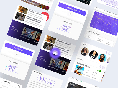 Flickbay App Screens android android app animation app bollywood cards cinema design india minimal movie movies ux