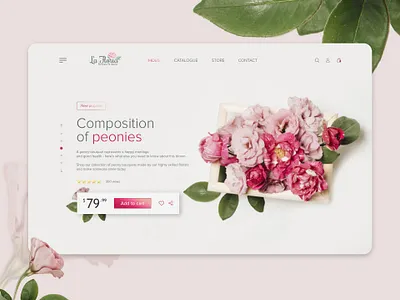 La Floria Landing Page Concept concept design landing landing page ui ux web webdesign