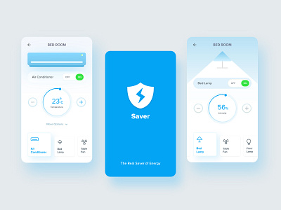 Saver - Real Saver of Energy air conditioner android app app bedroom energy mobile app ui