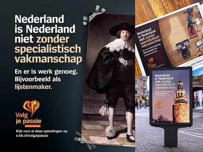 SBB - Campaign advertising bedrijfsleven bedrijfsleven beroepsonderwijs beroepsonderwijs branding campaign concept craftmanship design dutch education event graphic design key visual netherlands passion students visual